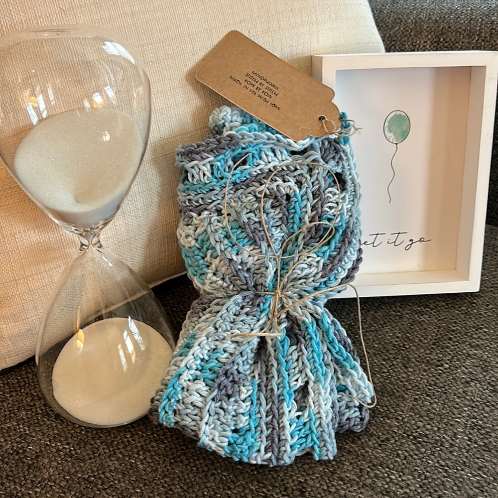 “Blue Waves” A lovie lovingly made by hand in the USA!